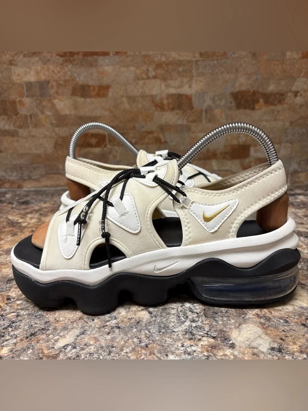 Nike Air Max Koko Serena Williams Design Sandals White Gold Size 10
